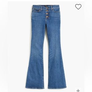 J crew flare jeans signature stretch